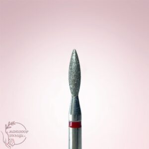 Диамантен накрайник пламък 2.5mm – червен