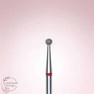 Диамантен накрайник топче червено 2.3mm