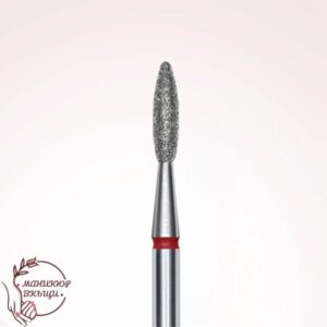 Диамантен накрайник пламък червен 1.6mm